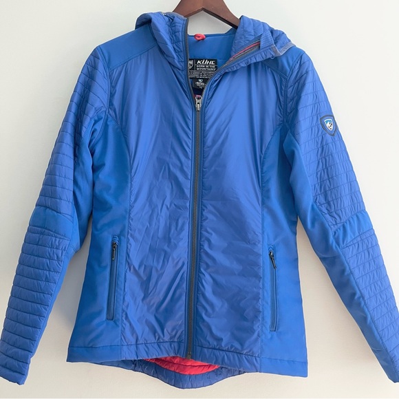 Kuhl Projekt Firefly Pacific Blue Insulated Puffer Jacket w Hood Women’s XS - Picture 7 of 12